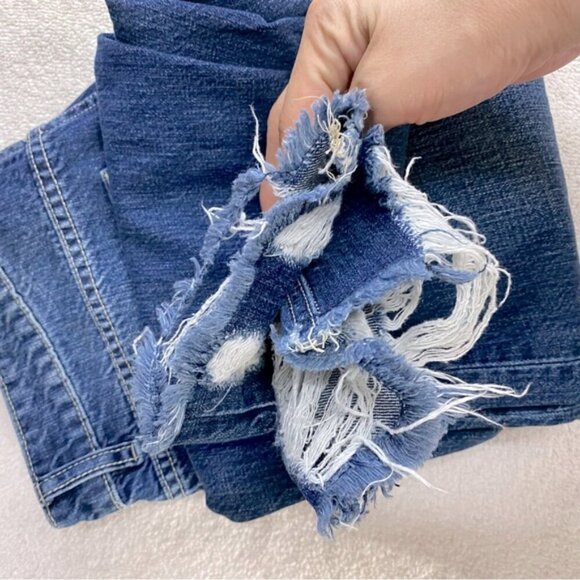 KanCan Med Wash High Rise Distressed Skinny Jeans 27 - Picture 7 of 14